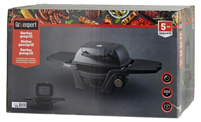 Gasolgrill Bärbar 3,2 kW Grillexpert